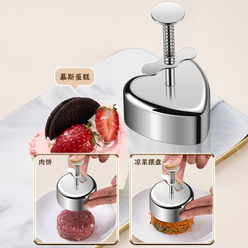 304 Stainless Steel Rice Ball Mold Cold Dish Cake Mold Round Household Cuisine Sushi Patty Mold Food Grade - Image 3